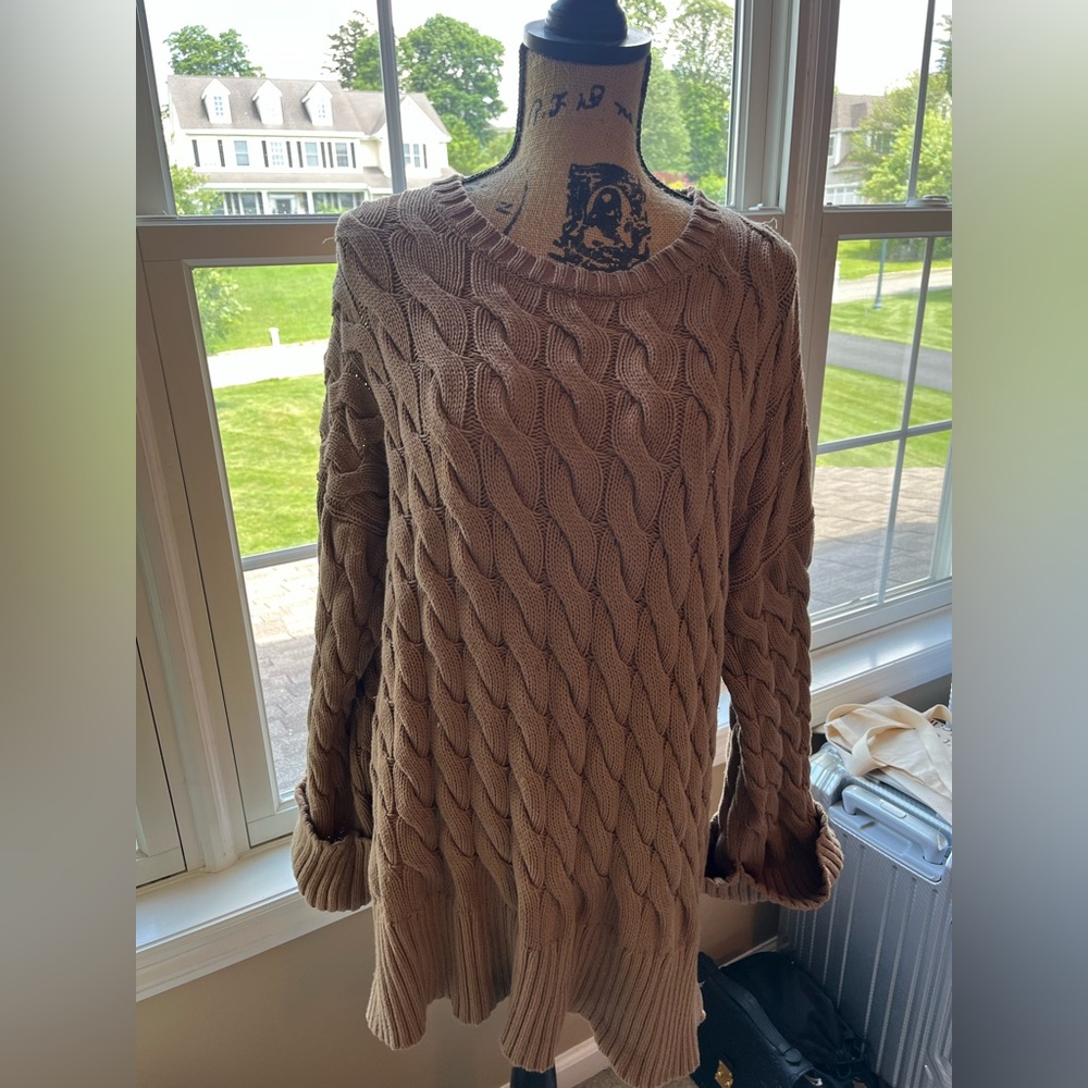 J. Crew Classic Crew Neck Sweater in Tan